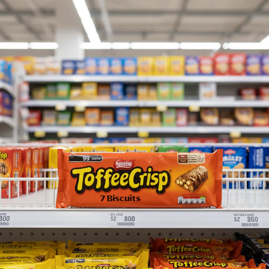 24 x Toffee Crisp Milk Choc Biscuit Bar 7 Pack - 130.9GM - Image 2