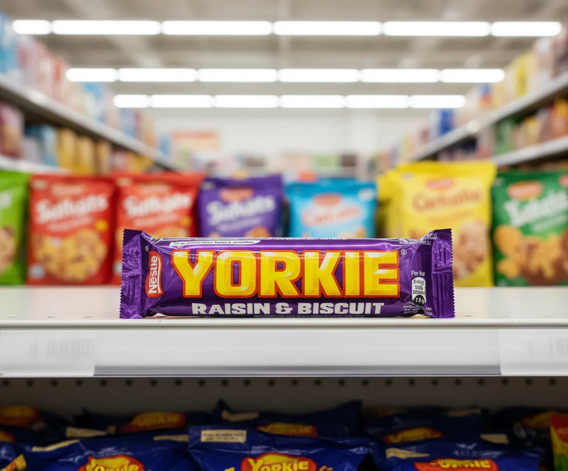 24 x Yorkie Raisin & Biscuit Chocolate Bar 44G - Image 2