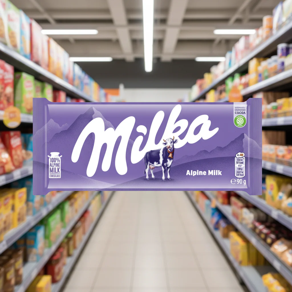 25 x Milka Alpine Milk Large Bar - 90GM - Image 2