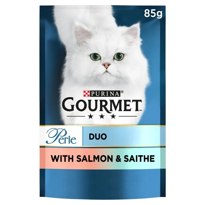26 x Gourmet Perle Duo Salmon & Saithe - 85GM - Image 3