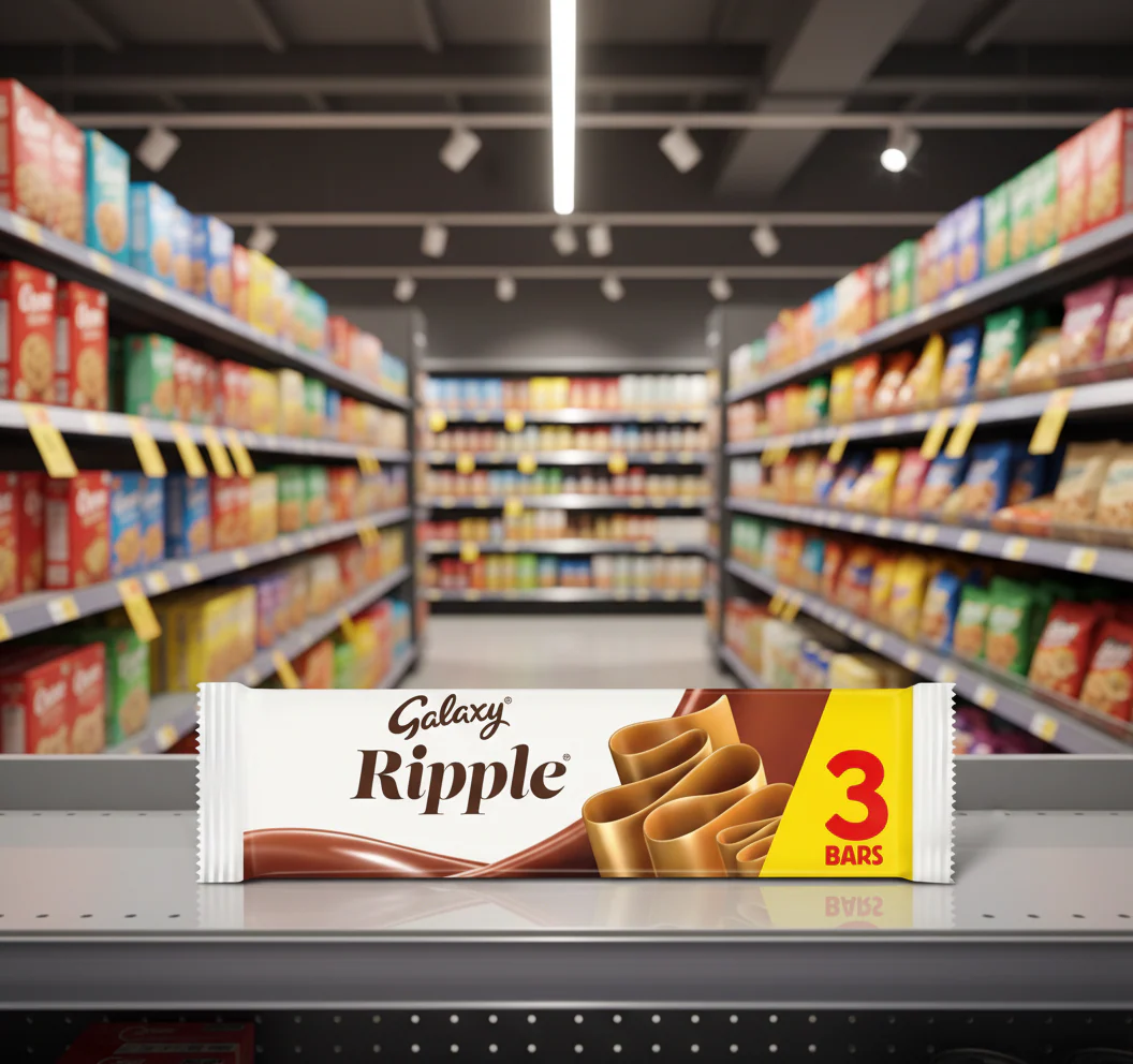 29 x Galaxy Ripple Milk Chocolate Snack Bars Multipack 3X30G - Image 2