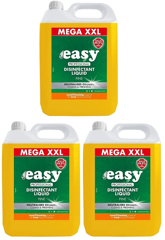 3 x Easy Pine Disinfectant - 5 LITRE