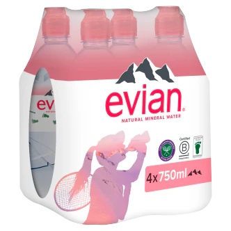 3 x Evian Still Water Sport Cap 4X750Mls - Image 3