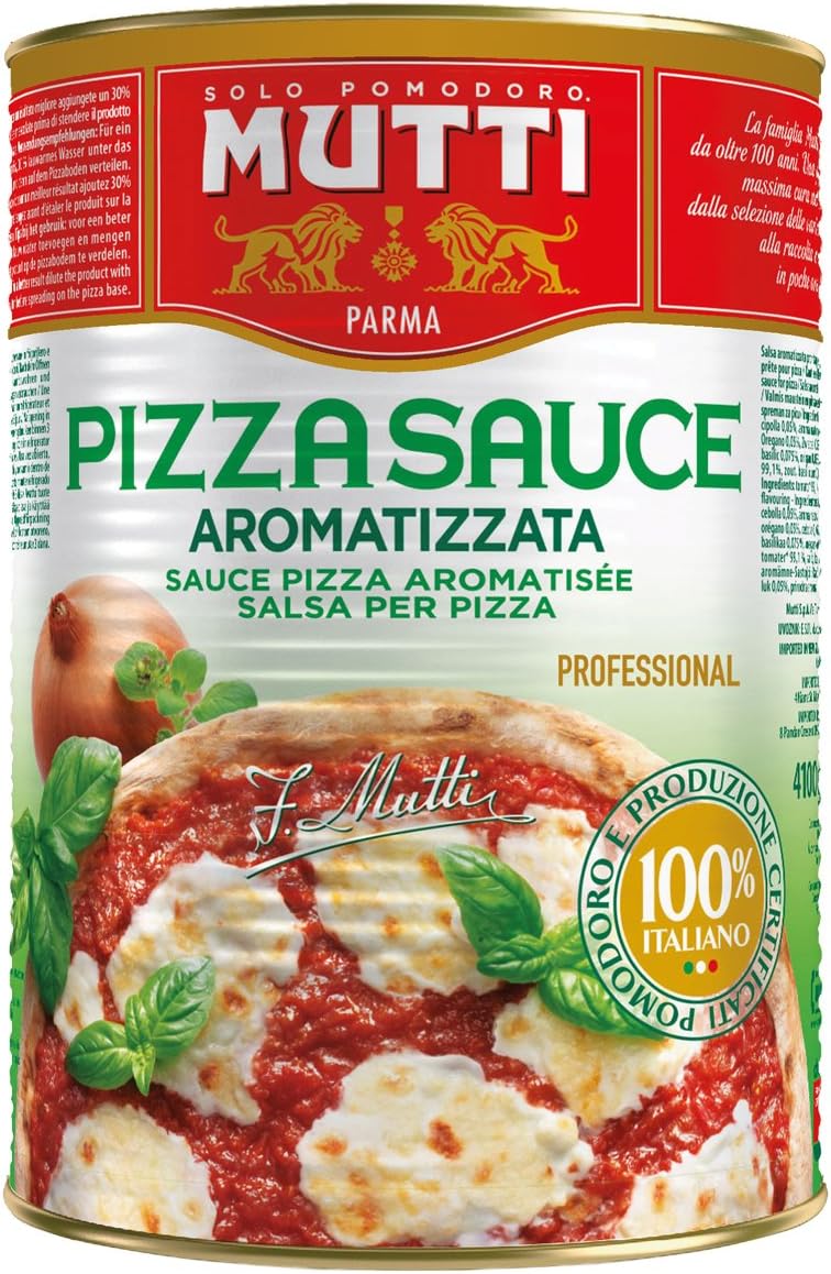 3 x Mutti Pizza Sauce Aromatizzata 4100G - Image 2