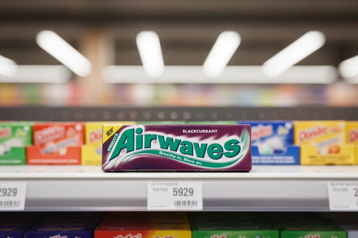 30 x Airwaves Blackcurrant Flavour Sugarfree Chewing Gum 10 Pieces - Image 2