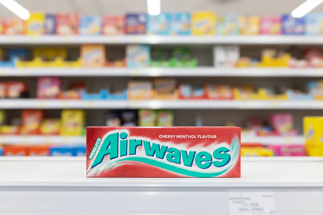 30 x Airwaves Cherry Menthol Gum 10 Pce - Image 2