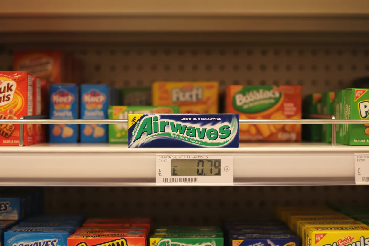 30 x Airwaves Menthol & Eucalyptus Sugarfree Chewing Gum 10 Pieces - Image 2