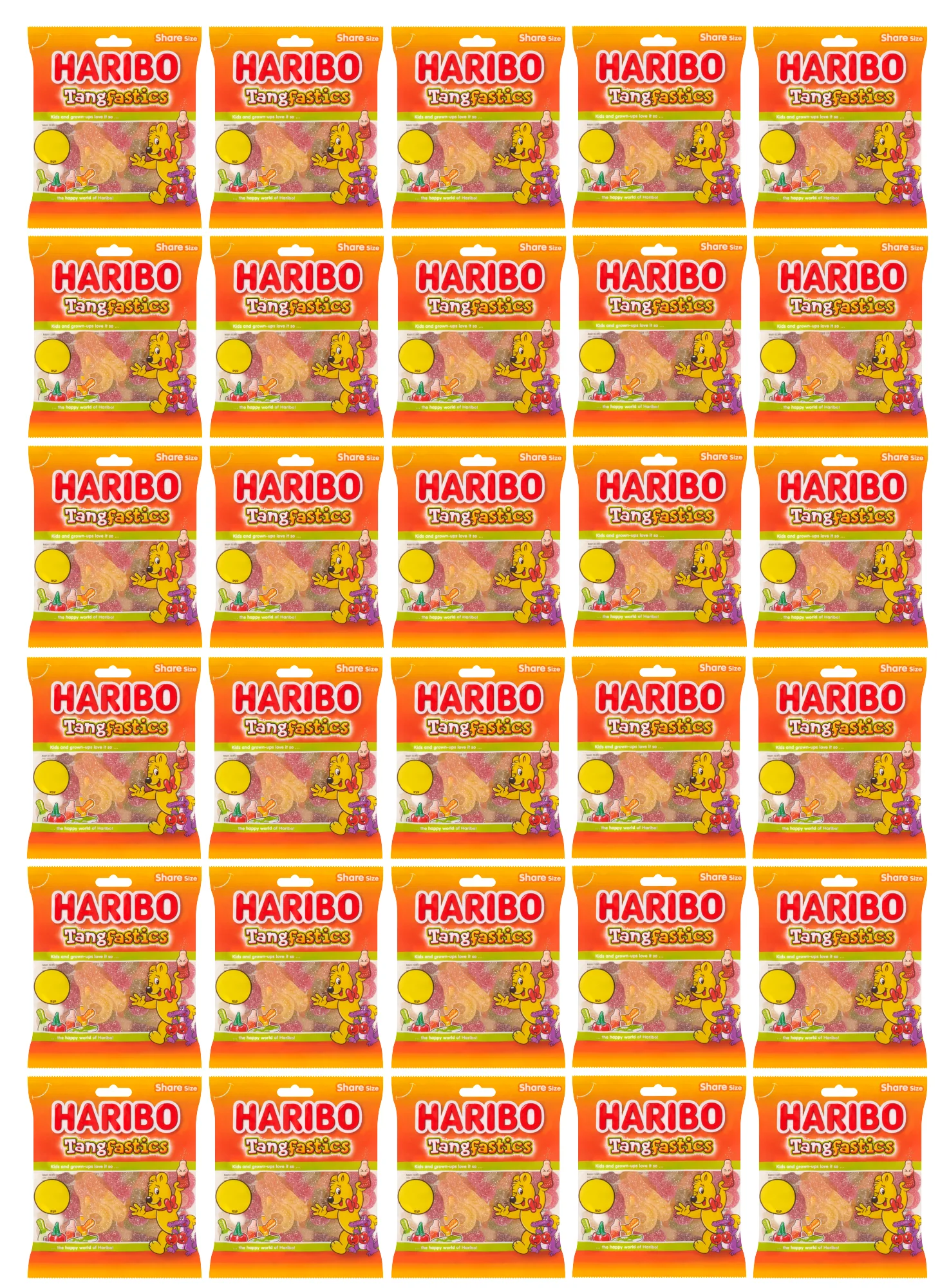 30 x Haribo Tangfastics - 140GM