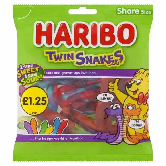 30 x Haribo Twin Snakes 140G - Image 3