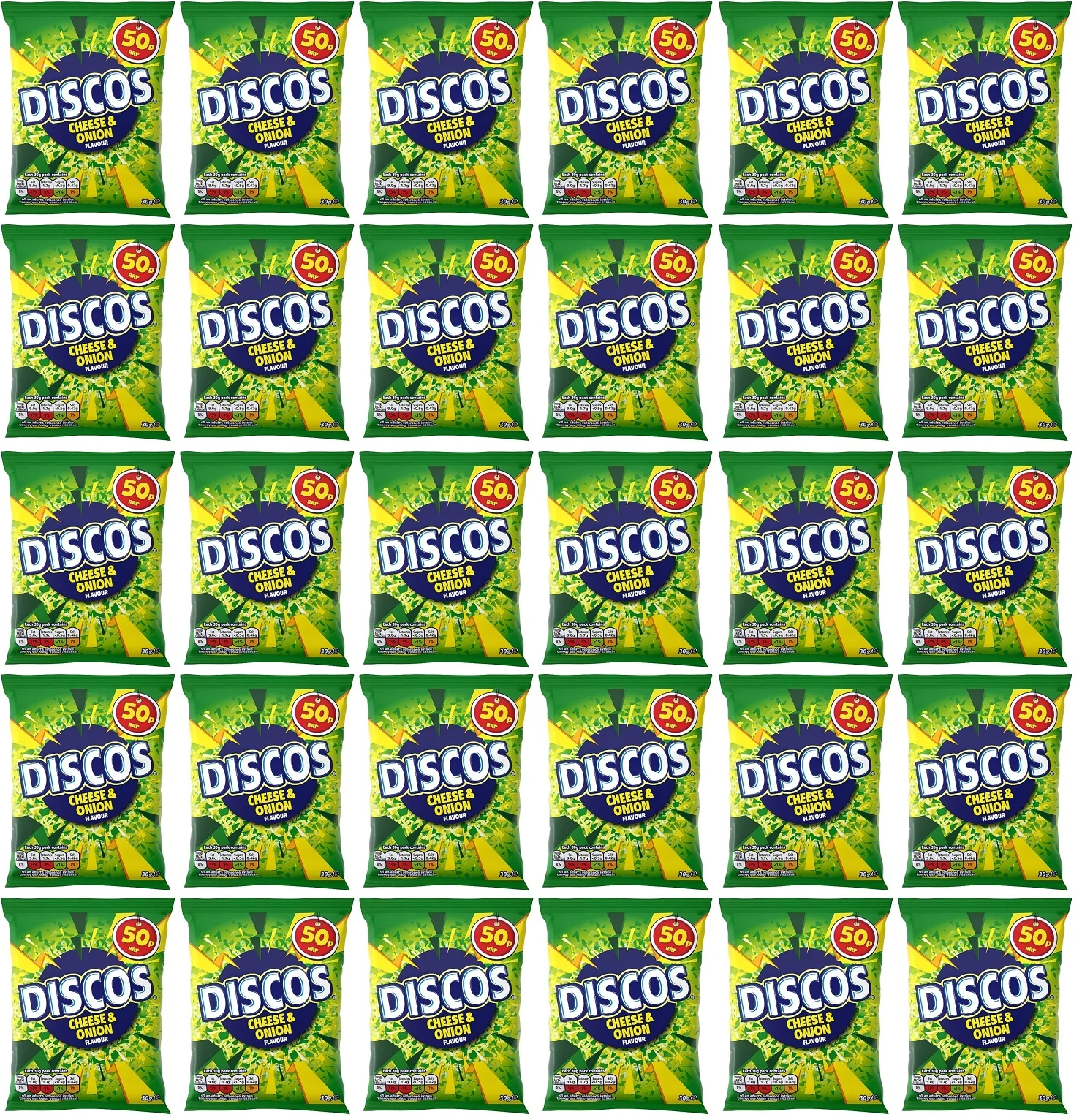 30 x Kp Discos Cheese & Onion - 30GM