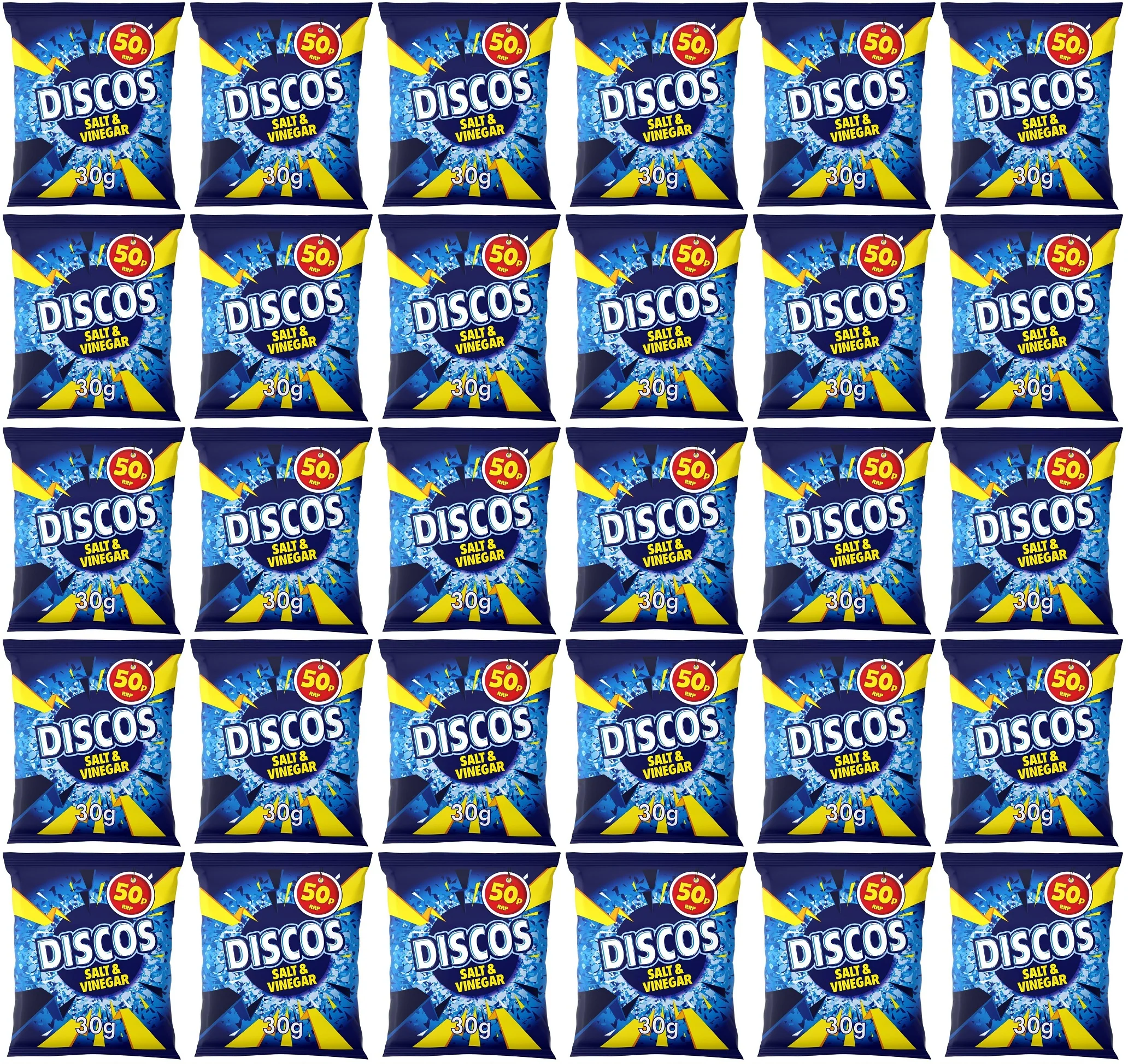 30 x Kp Discos Salt & Vinegar - 30GM