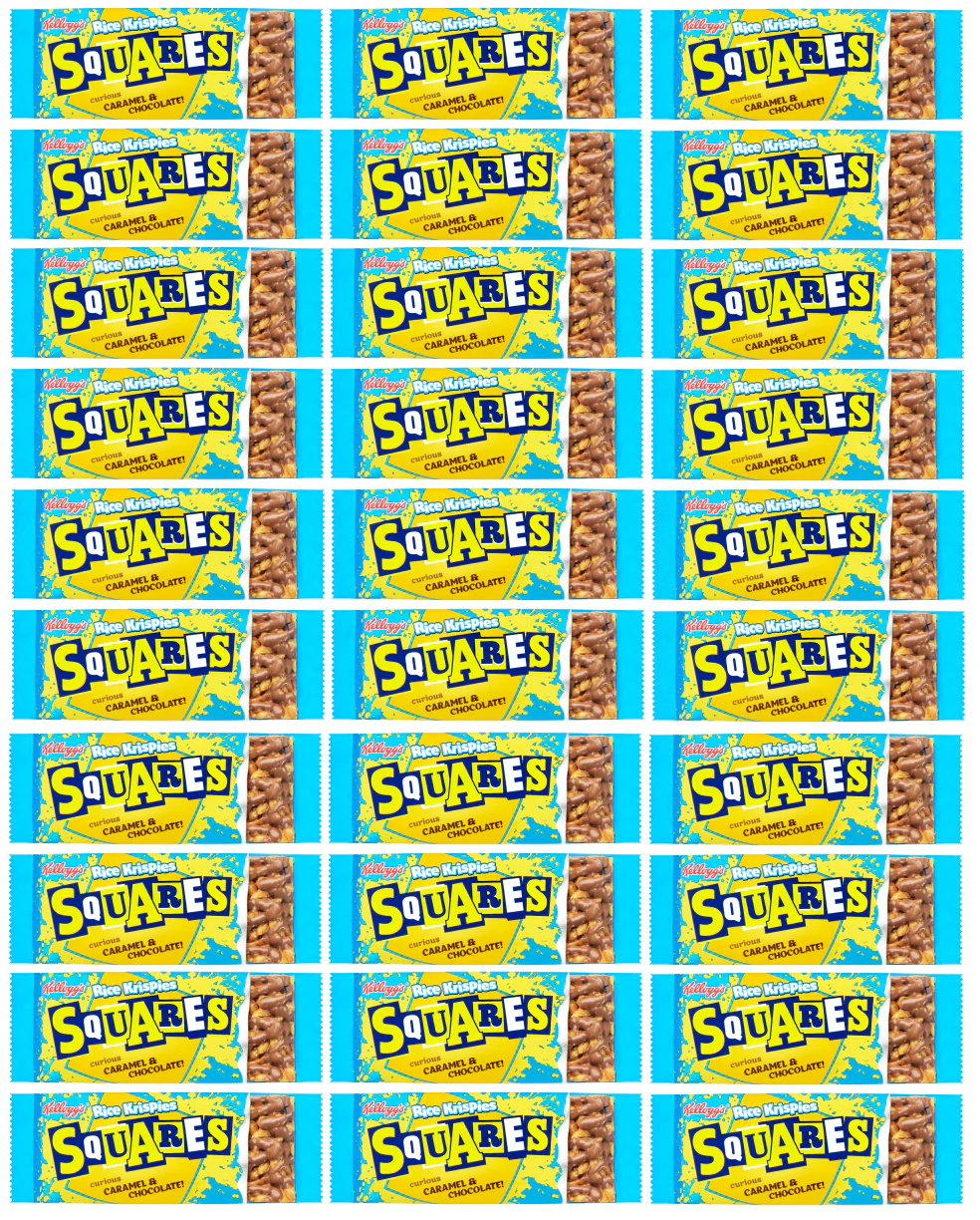 30 x Rice Krispies Squares Caramel & Chocolate 36Gm