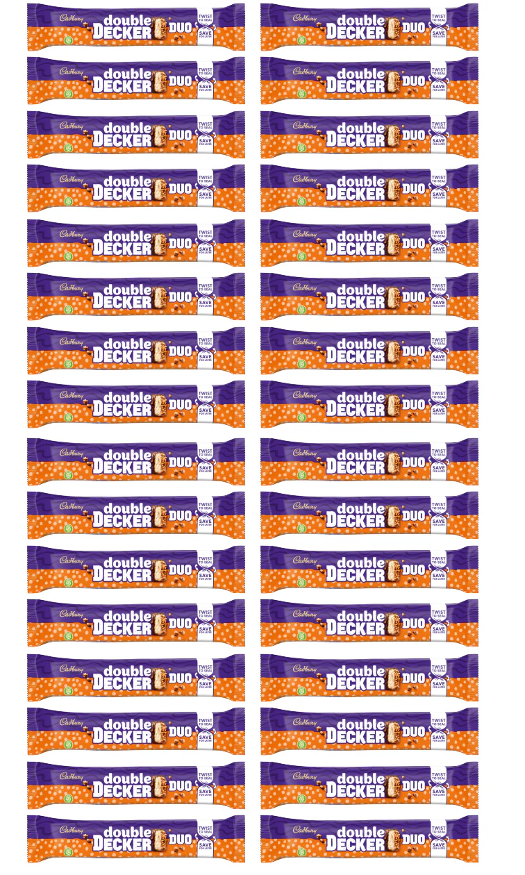 32 x Cadbury Double Decker Duo 75Gm