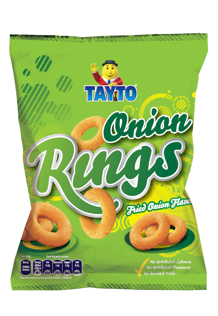 32 x Tayto Onion Rings Fried Onion Flavour 42G - Image 3