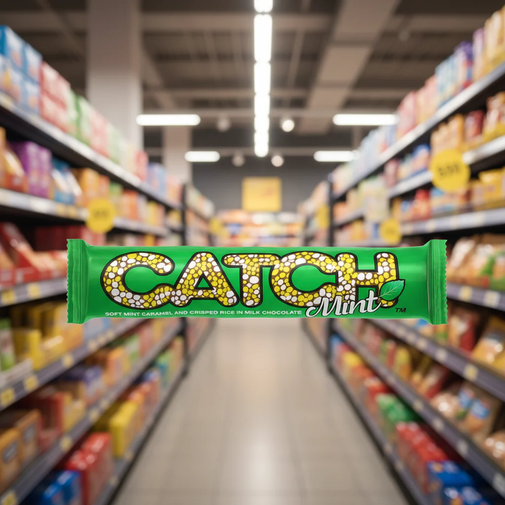 36 x Catch Soft Mint Caramel And Crisped Rice In Milk Chocolate 50G - Image 2