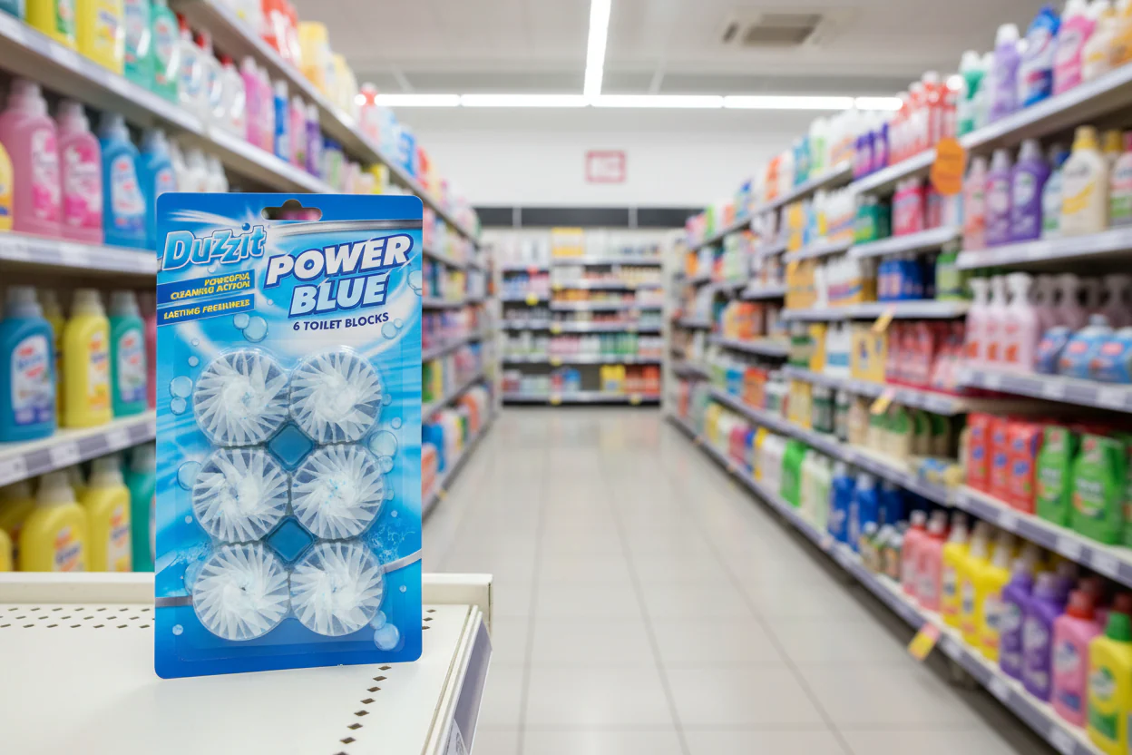 36 x Duzzit Power Blue Toilet Block - 6 Pack - Image 2