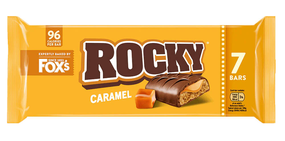 36 x Foxs Rocky Caramel 7pk - 7 PACK - Image 3