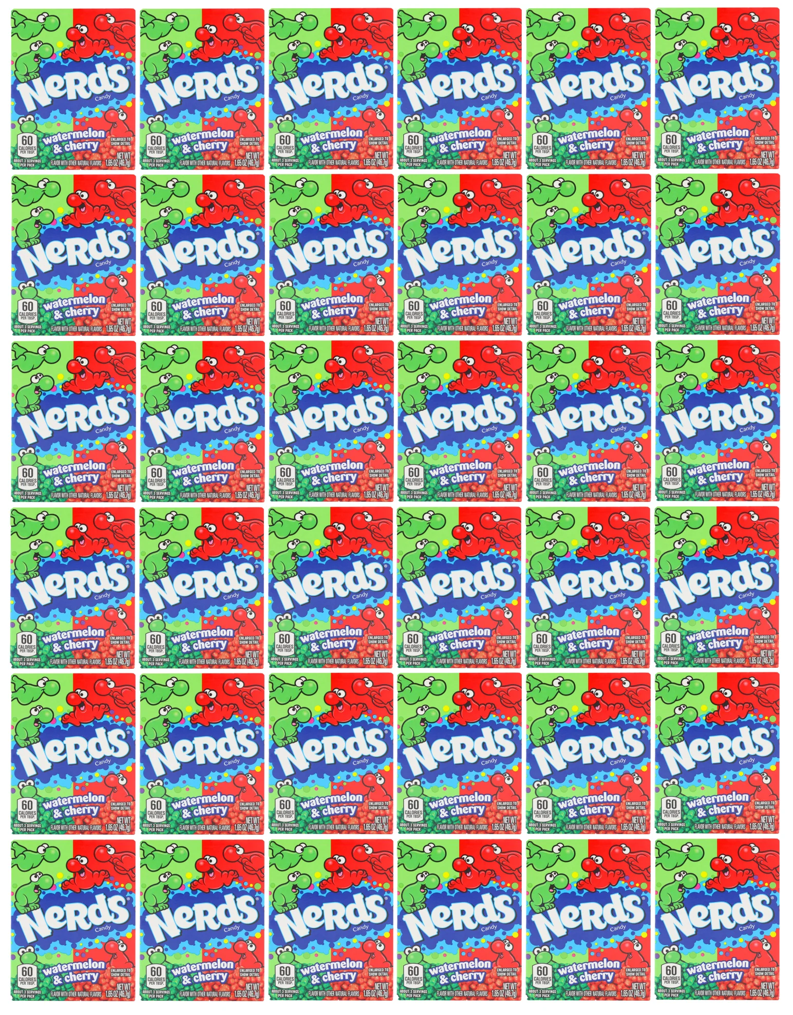 36 x Nerd Watermelon And Cherry Impulse Pack - 46.7G