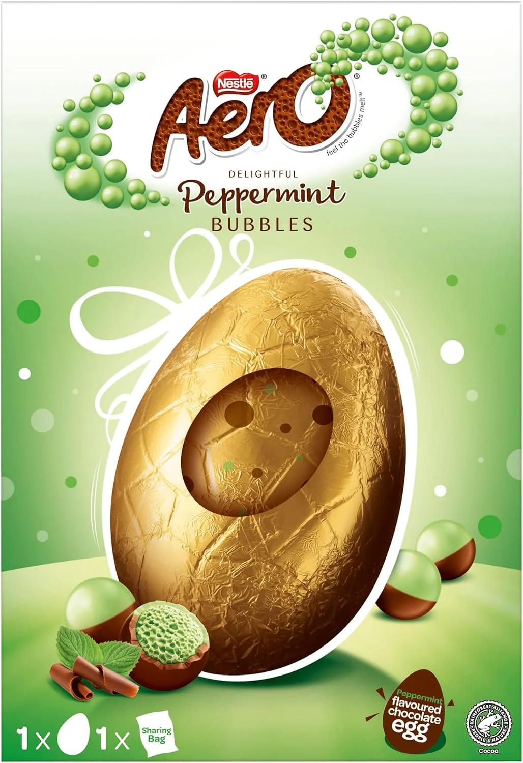 4 x Aero Peppermint Mint Chocolate Giant Easter Egg - 230GM - Image 3