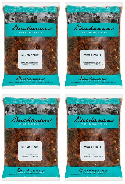 4 x Buchanans Mixed Fruit 3Kg