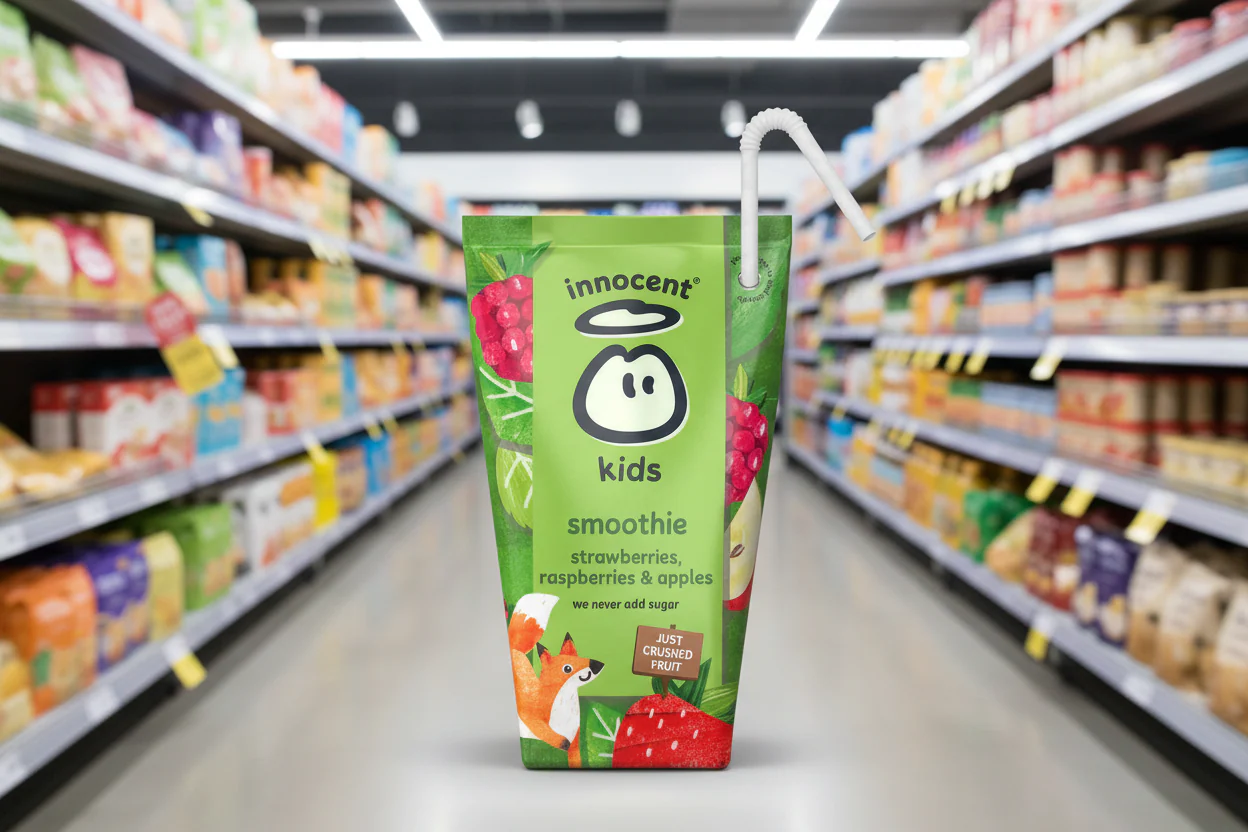 4 x Innocent Strawberries Rasp & Apples Juice 4 X 150Ml - Image 2