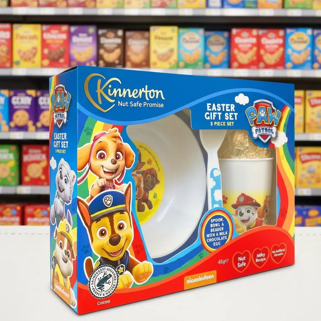 4 x Kinnerton Paw Patrol Meal Set Easter Egg Gift Set - 50GM - Image 2