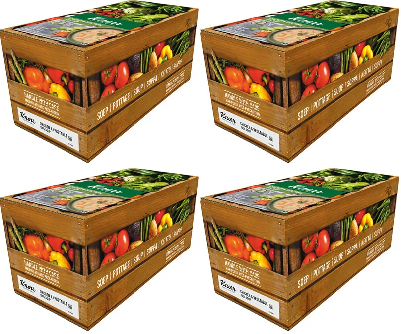 4 x Knorr Soup 100% Chicken And Vegetable 2.5L