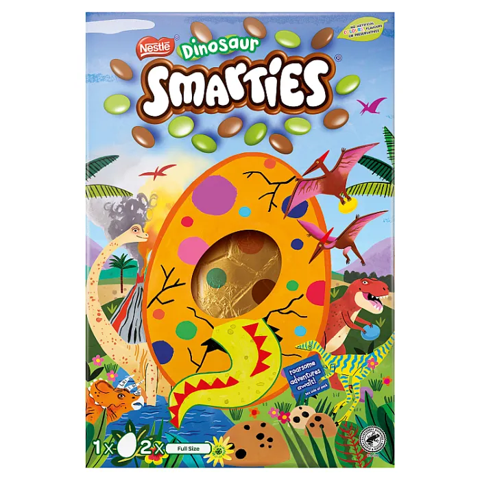 4 x Nestle Smarties Dinosaur Giant Egg - 226GM - Image 3