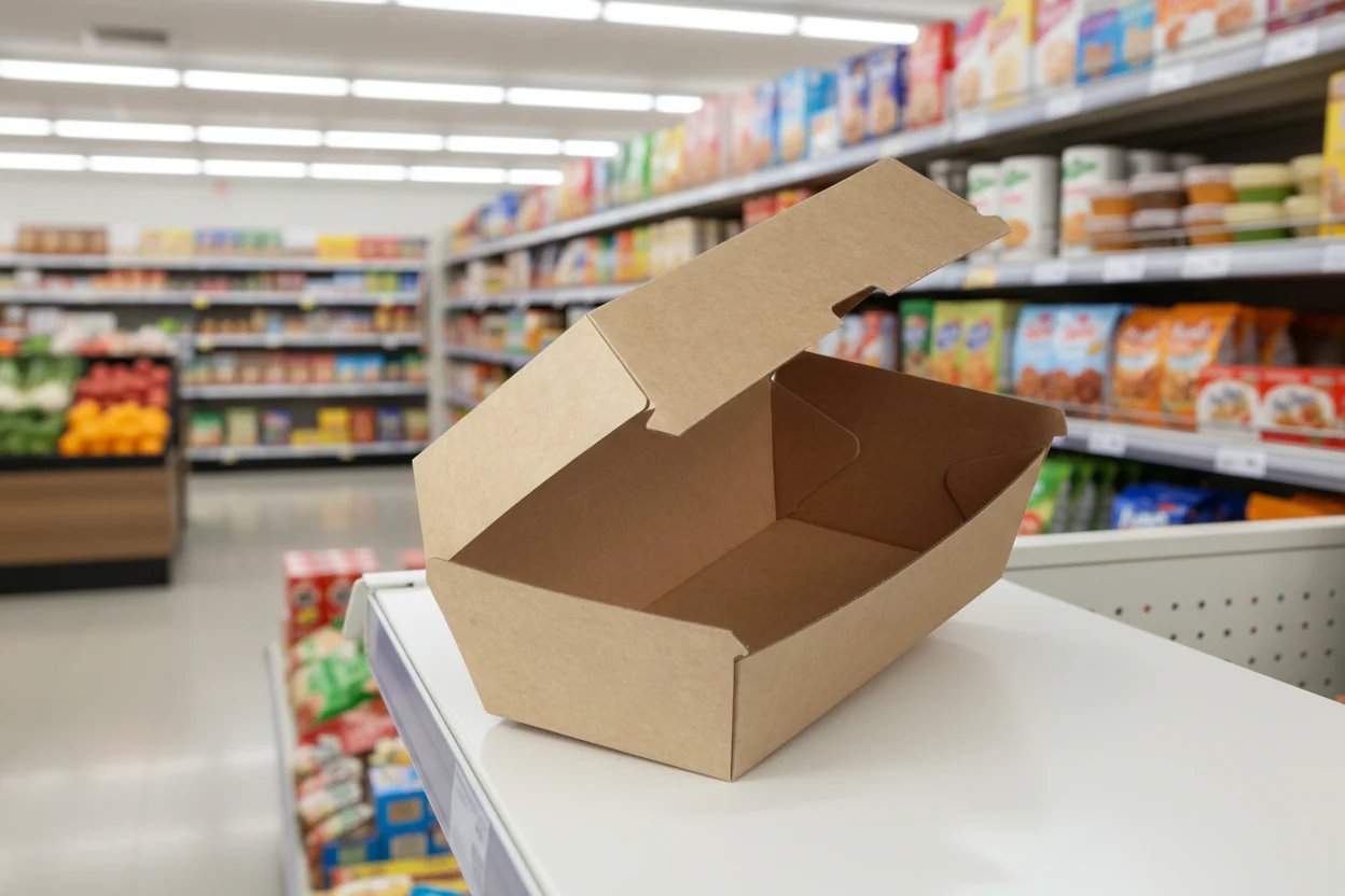 4 x No.9 Corrugated Snack Box Clam Shell 50Pk X 4 - Image 2