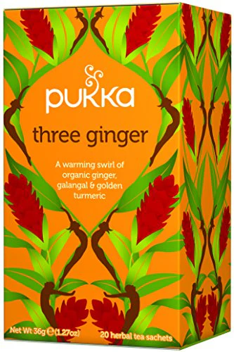 4 x Pukka Organic Three Ginger Herbal Tea 20S - Image 3