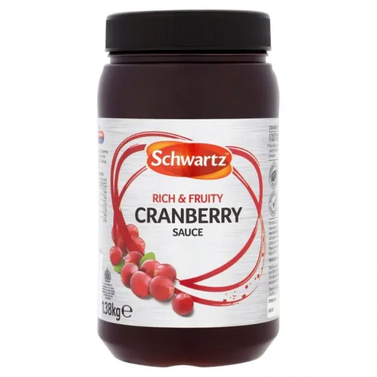 4 x Schwartz Cranberry Sauce 2.6Kg - Image 2