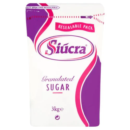 4 x Siúcra Granulated Sugar 3Kg - Image 3
