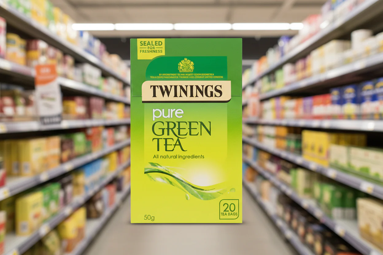 4 x Twinings Pure Green Tea 20 Tea Bags 50G - Image 2