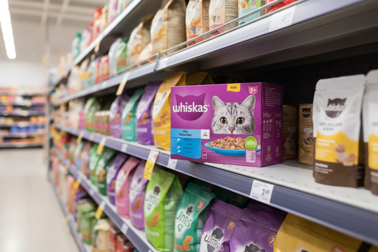 4 x Whiskas Cat 7+ Pouch Jelly Fish Favourites 12 Pack - 12X85Gm - Image 2