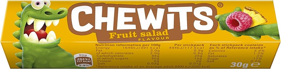 40 x Chewits Fruit Salad Flavour 30G - Image 3