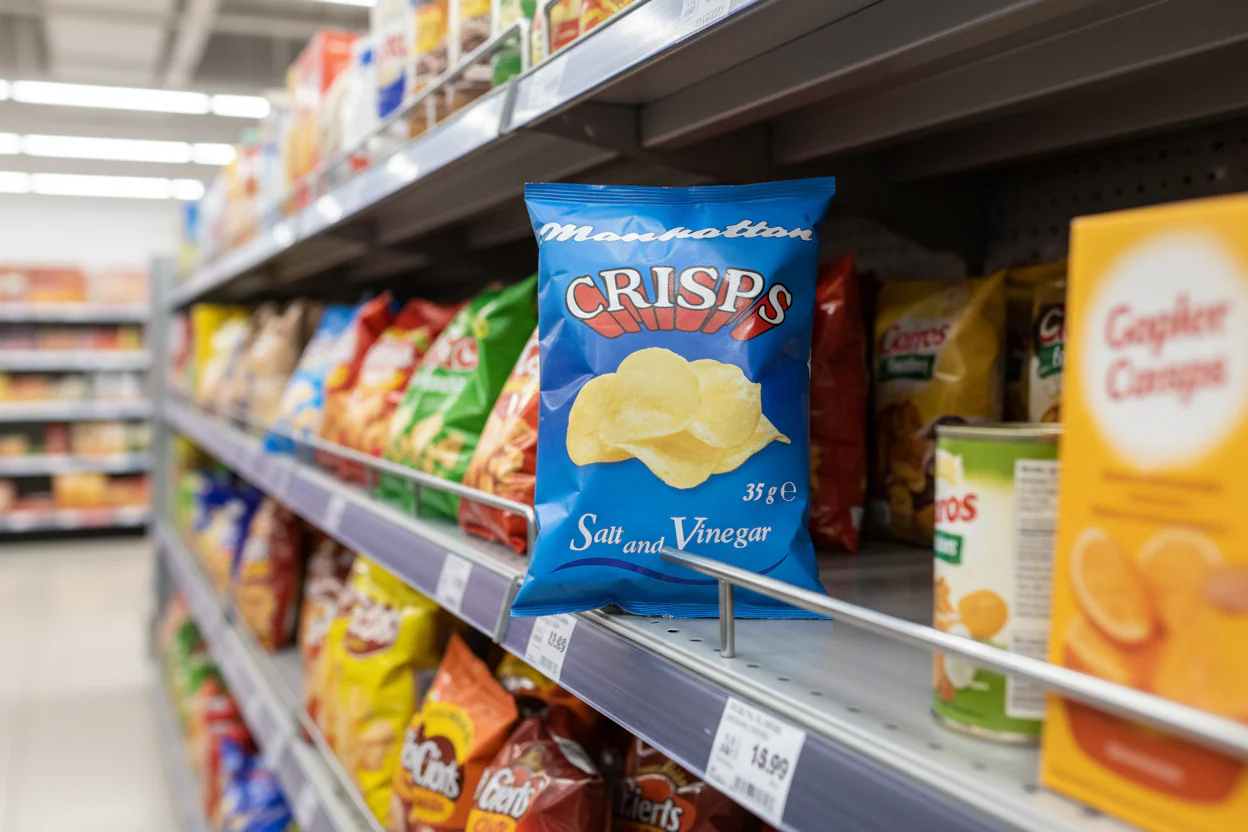 48 x Manhattan Crisps Salt And Vinegar 35G - Image 2