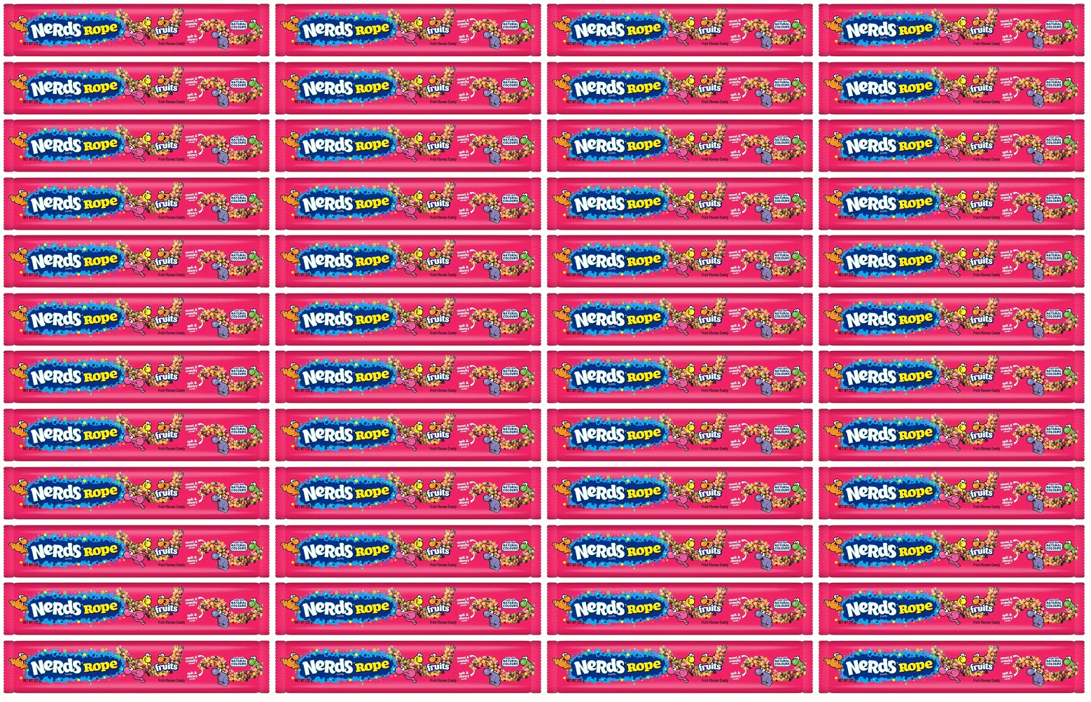 48 x Nerds Clusters Rope Fruits - 26GM