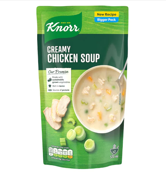 5 x Knorr Creamy Chicken Soup 570ml - Image 3