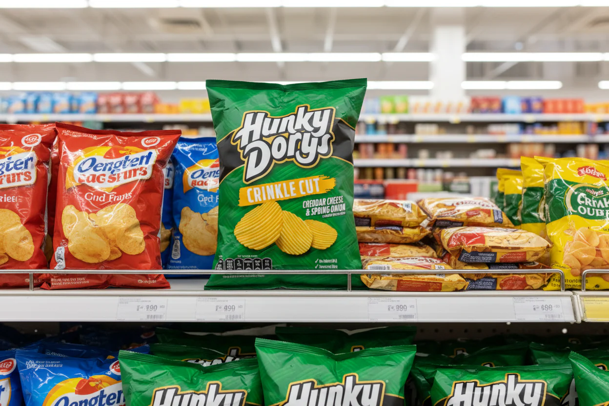 50 x Hunky Dorys Cheddar Cheese & Spring Onion 37Gm - Image 2