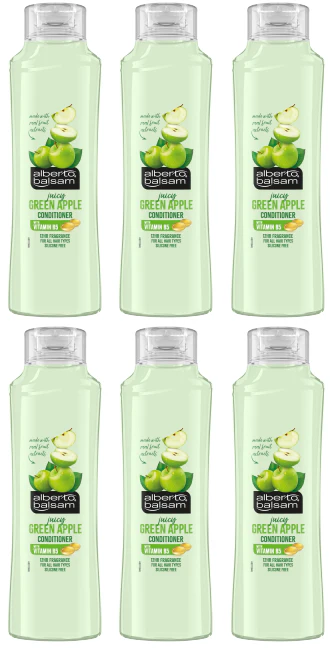 6 x Alberto Balsam Conditioner Green Apple - 350ML