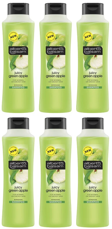 6 x Alberto Balsam Shampoo Green Apple - 350ML