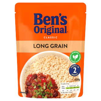 6 x Bens Original Long Grain Microwave Rice - 220G - Image 3