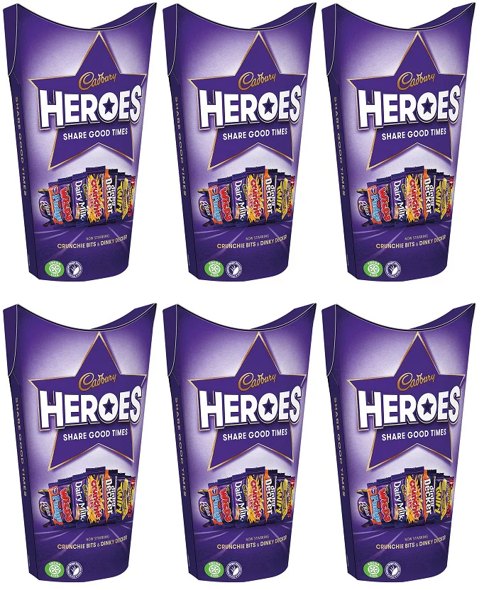 6 x Cadbury Heroes Chocolate Carton 290G