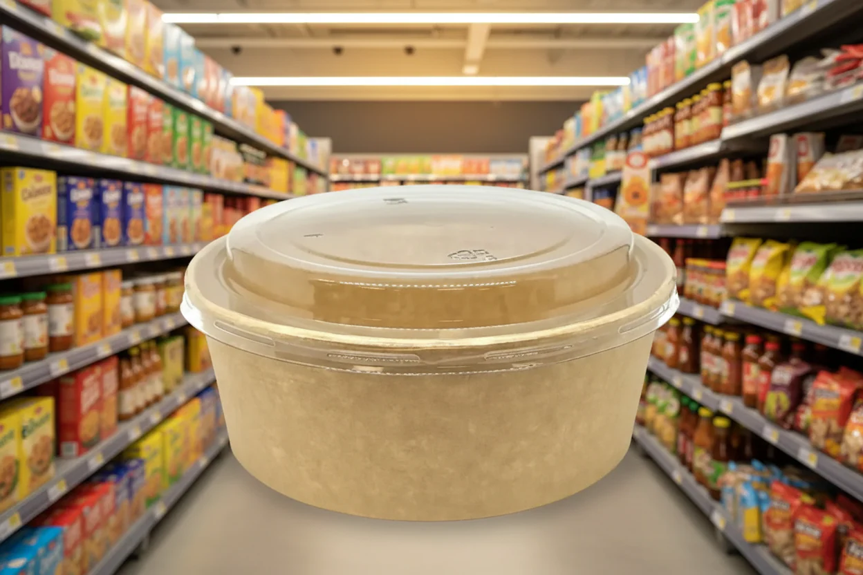 6 x Container Lid Pet For Squat Paper Bowl 50Pk X 6 - Image 2