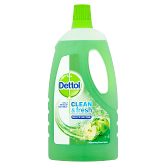 6 x Dettol Power & Fresh Green Apple 1 Litre - Image 3