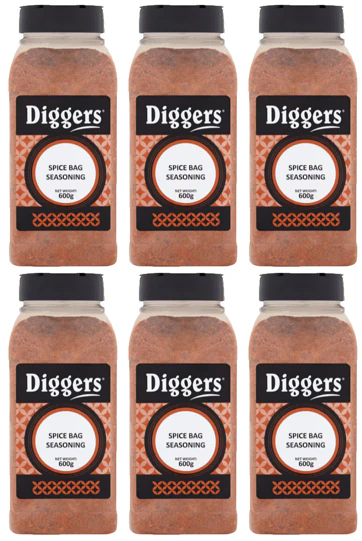6 x Diggers Spice Bag Seasoning 600G
