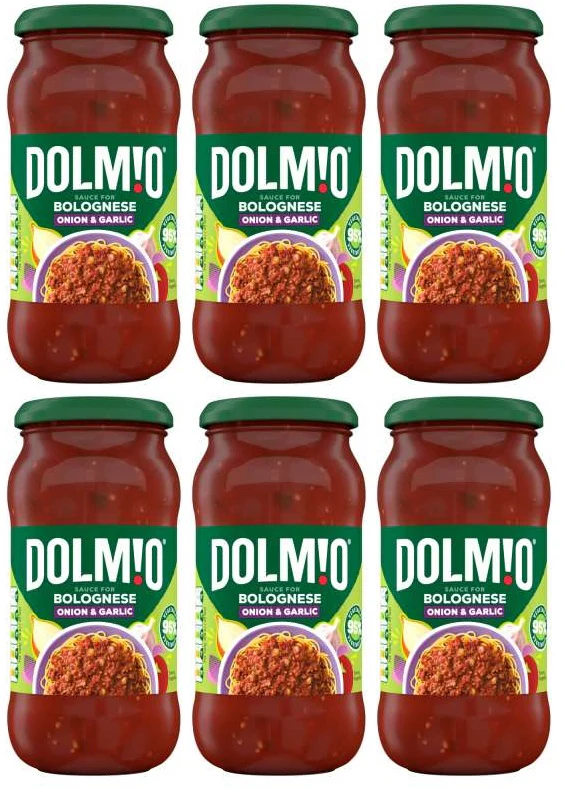 6 x Dolmio Bolognese  Onion & Garlic  - 450G