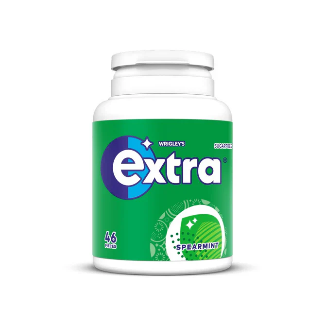 6 x Extra Spearmint Chewing Gum Bottle 46pce - 46 PCE - Image 3