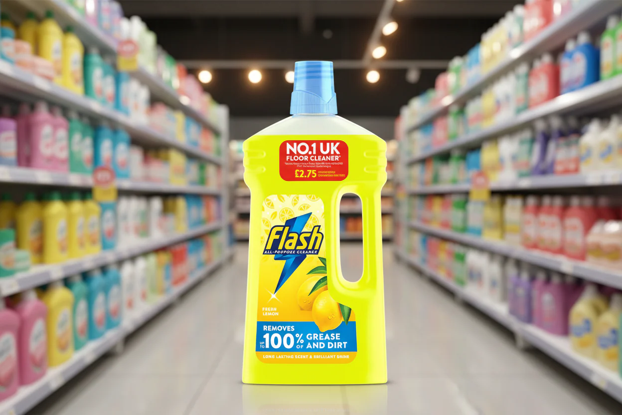 6 x Flash Liquid Lemon - 1 LITRE - Image 2