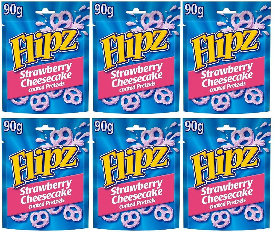 6 x Flipz Strawberry Cheesecake - 90GM